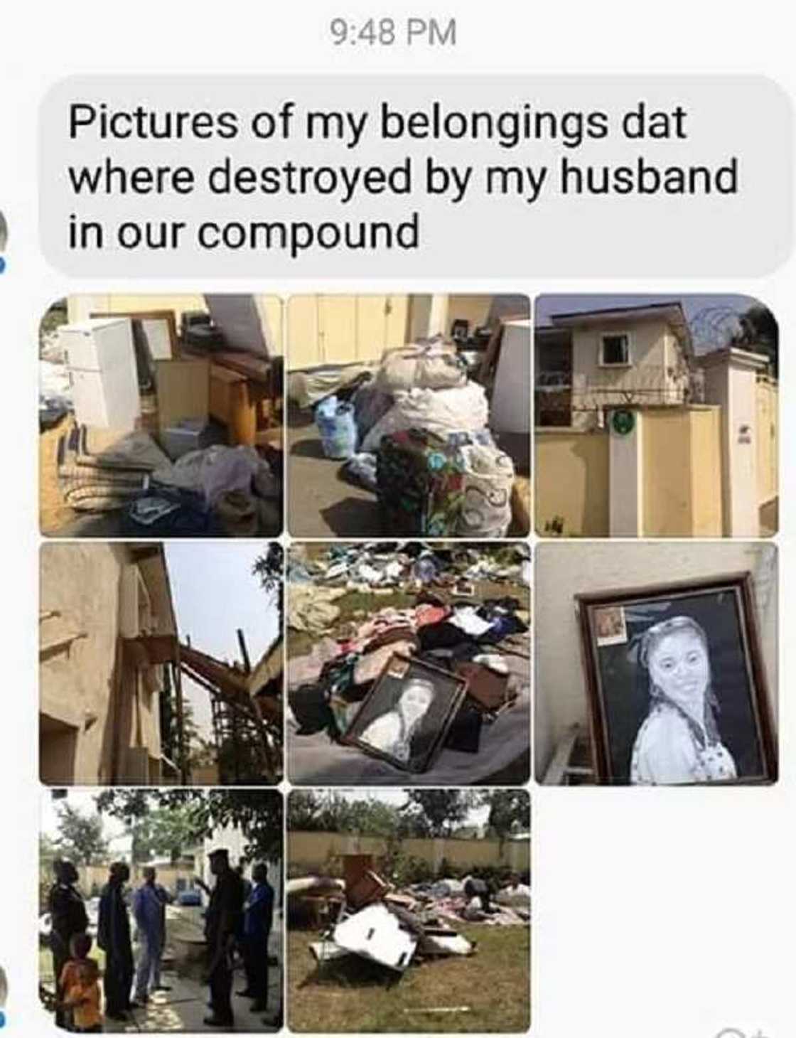 Woman cries out after abusive husband threw her out of their home Woman cries out after abusive husband threw her out of their home