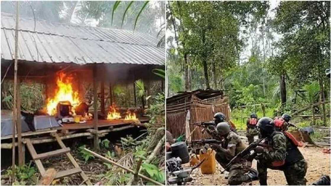 Sojojin Najeriya sun yi artabu da tsagerun Neja Delta, sun ƙwata Makamai (Hotuna) Sojojin Najeriya sun yi artabu da tsagerun Neja Delta, sun ƙwata Makamai (Hotuna)