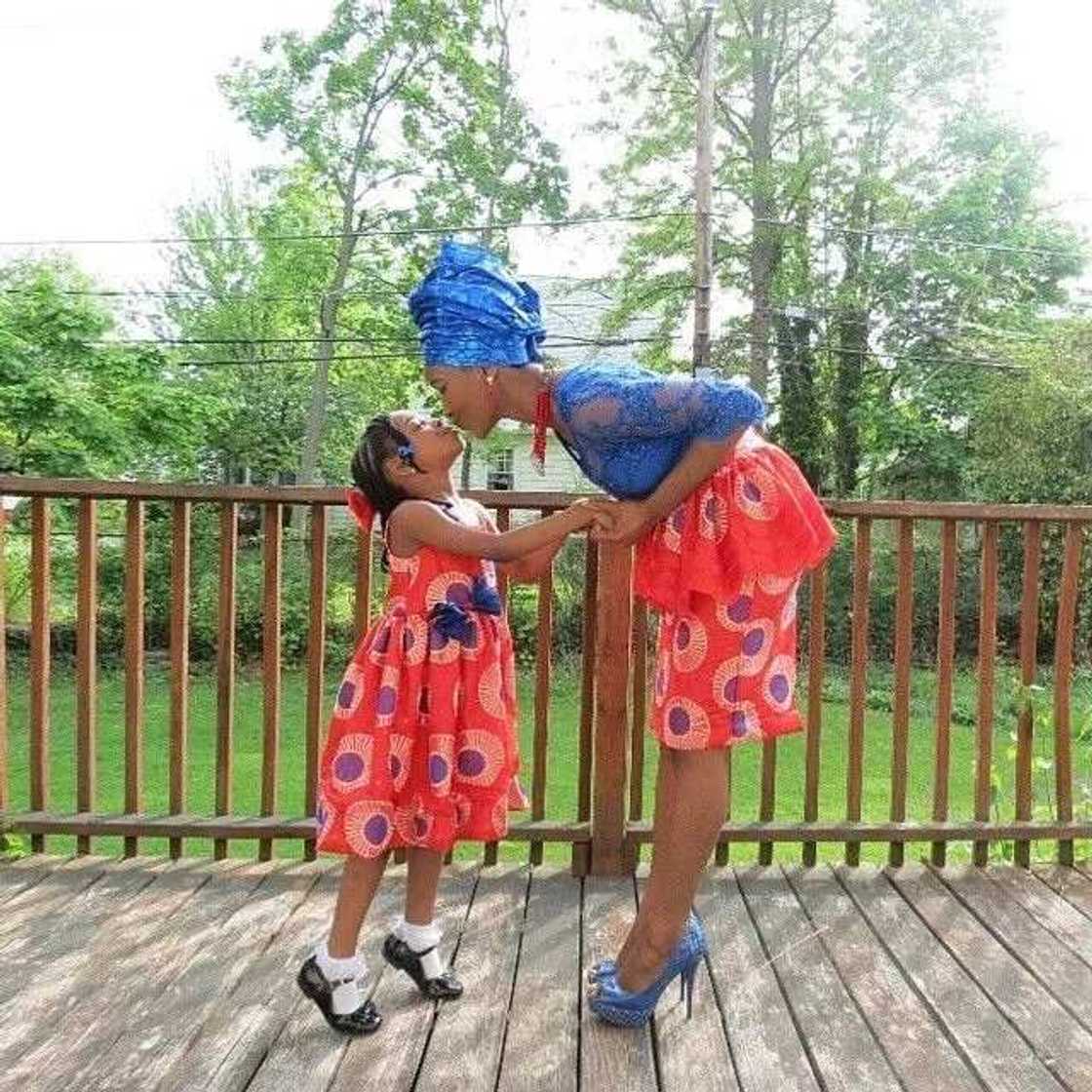 Ankara outfits in different designs for mother and daughter Ankara outfits in different designs for mother and daughter