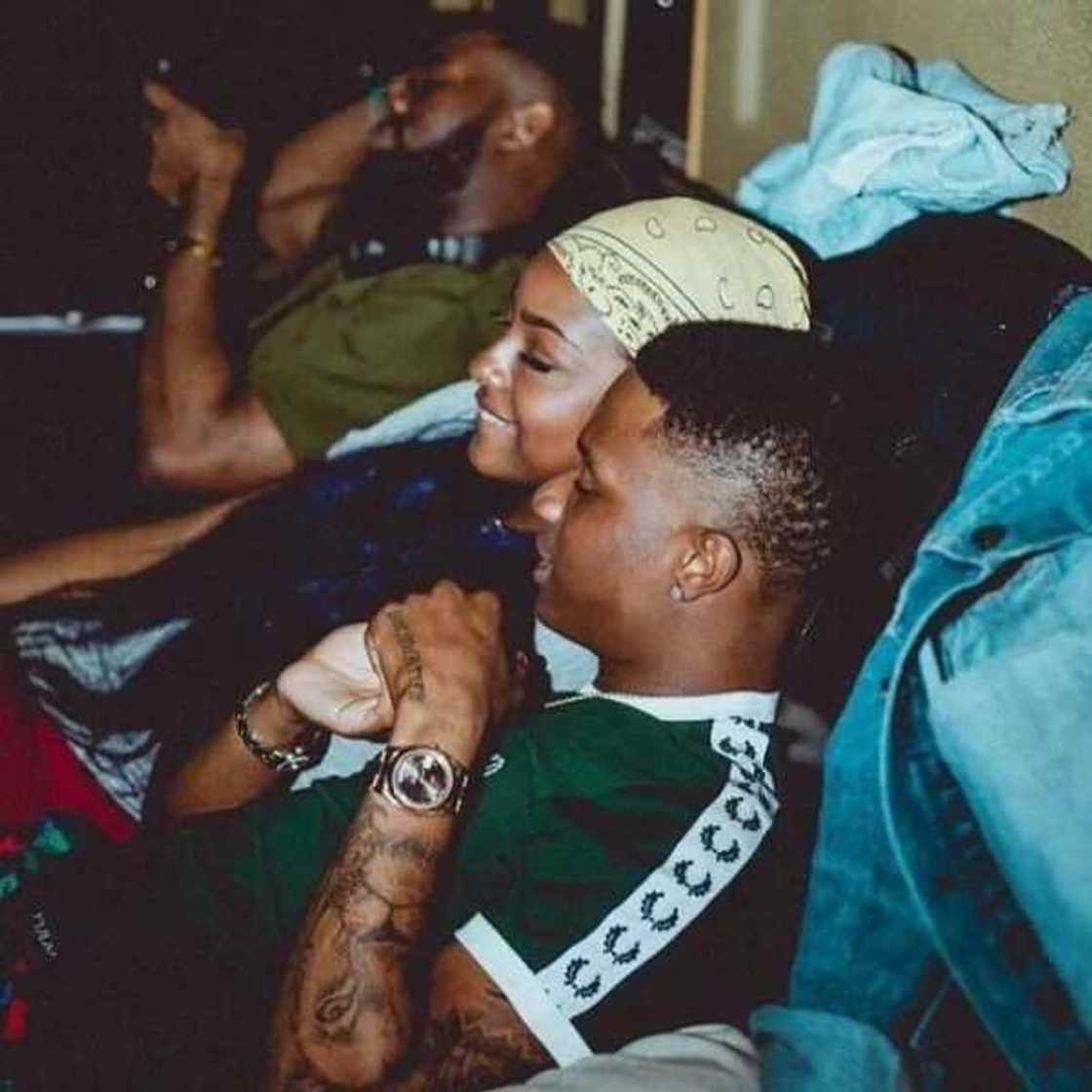 Wizkid and Justine Wizkid and Justine