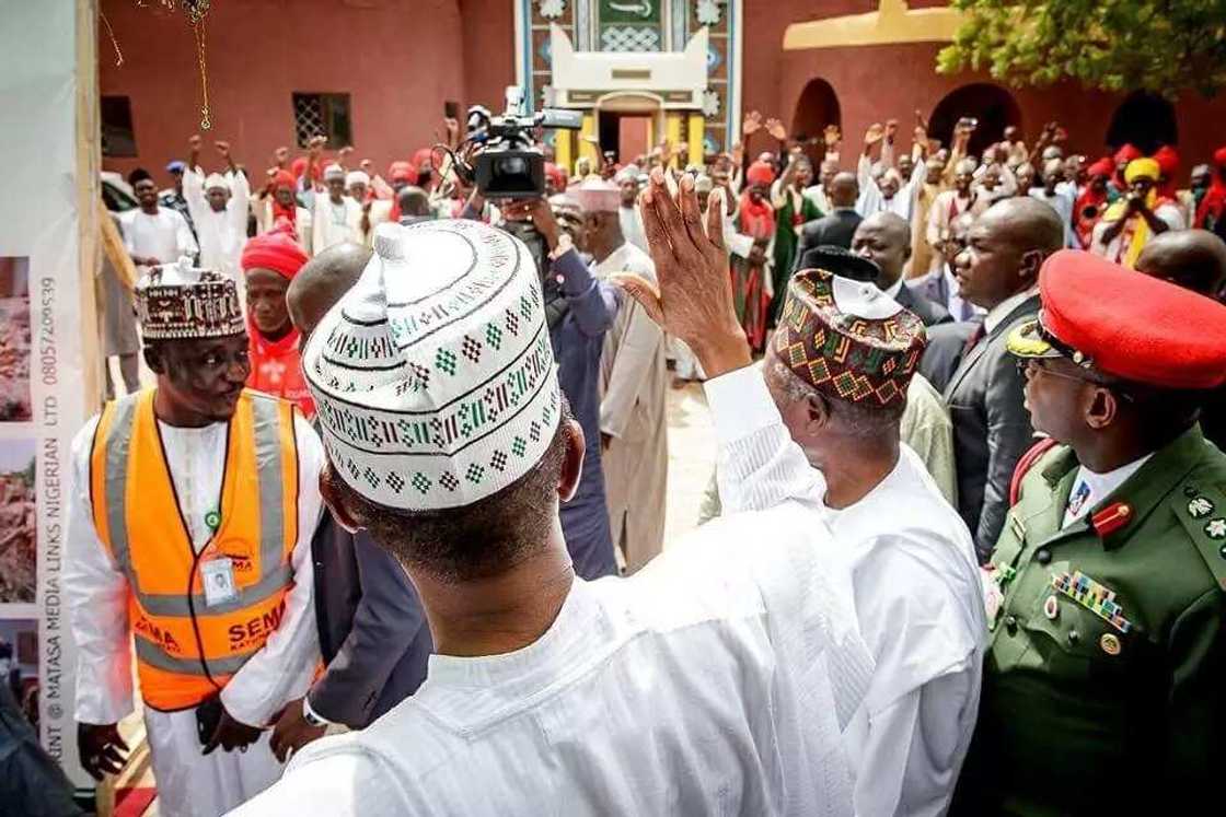 Hotunan kyakkyawan tarban da Buhari ya samu yau a Katsina