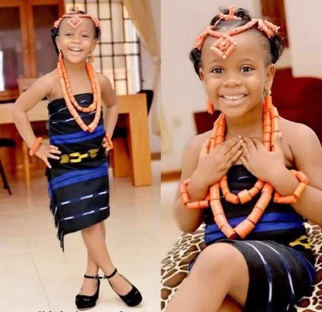 Igbo wrapper with ornament for girl Igbo wrapper with ornament for girl