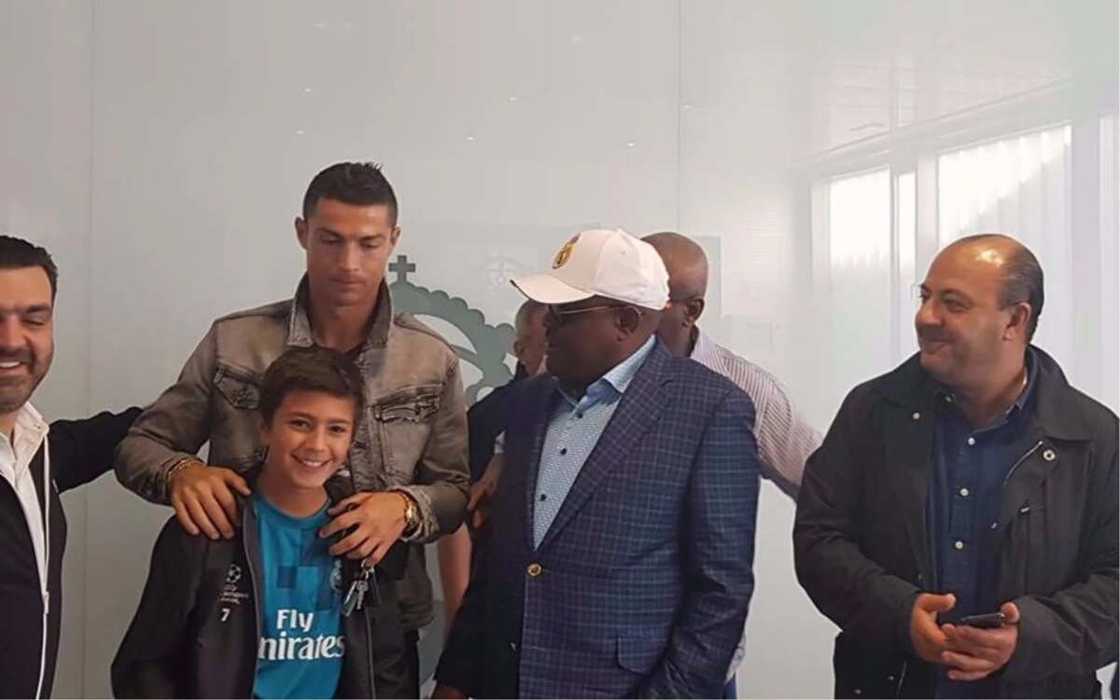 Governor Wike meets Real Madrid super stars Ronaldo, Sergio Ramos Governor Wike meets Real Madrid super stars Ronaldo, Sergio Ramos