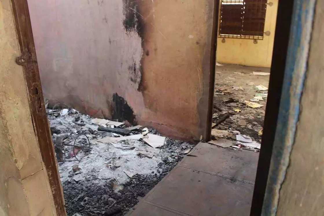 Suspected cultists attack Muslim primary school in Akure, burn head mistress office (photos) Suspected cultists attack Muslim primary school in Akure, burn head mistress office (photos)
