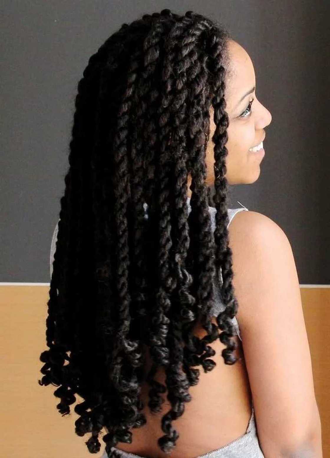Braided up Marley twists Braided up Marley twists