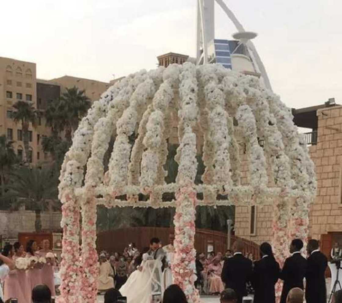 Hotunan shagalin bikin dan Atiku da aka yi a kasar Dubai Hotunan shagalin bikin dan Atiku da aka yi a kasar Dubai