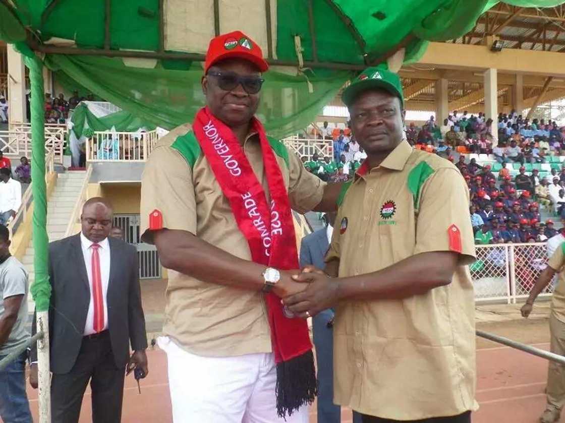 Labour confers Fayose with new title (photos)