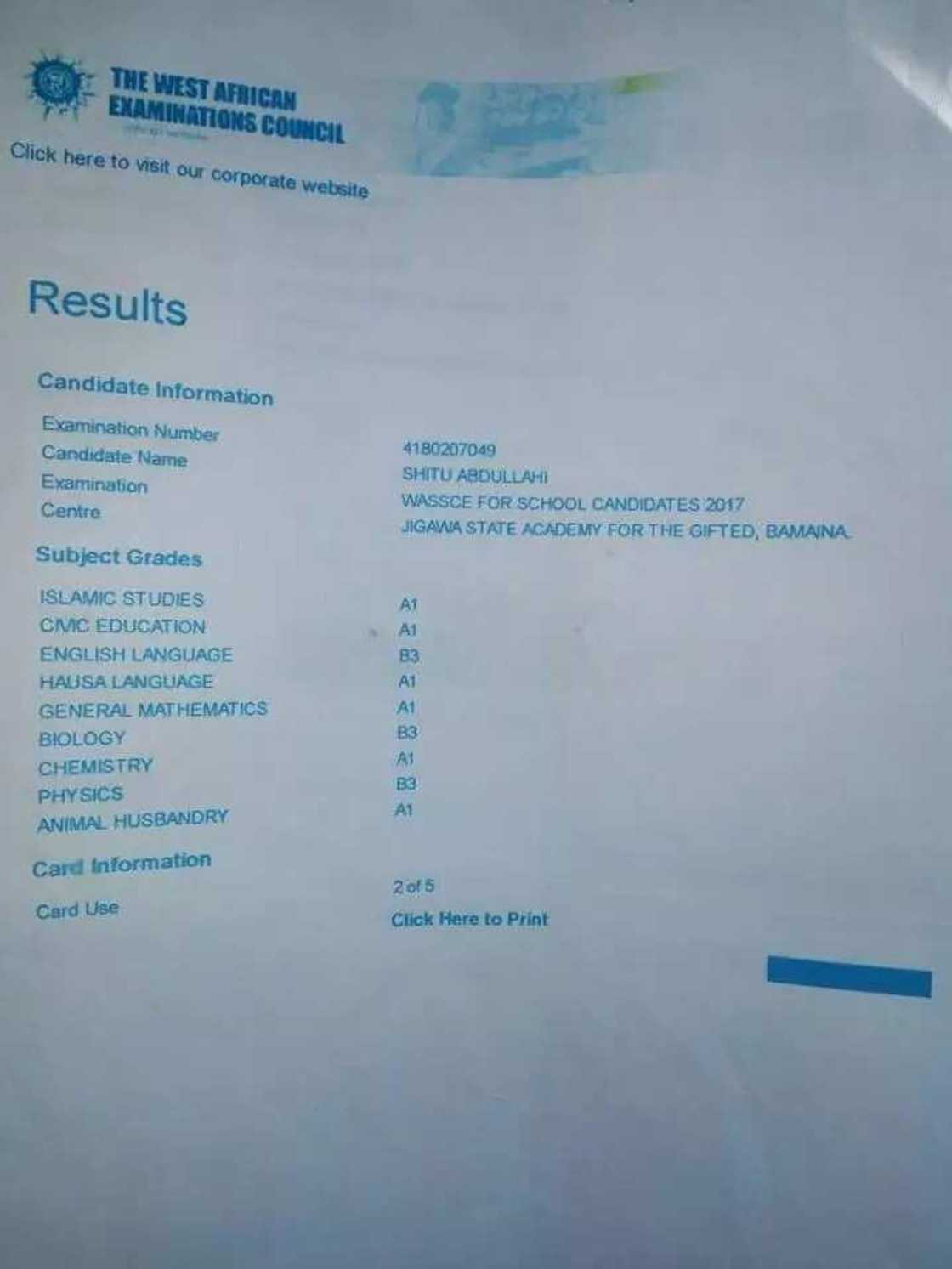 Boy passes JAMB, WAEC but is unable to further his education