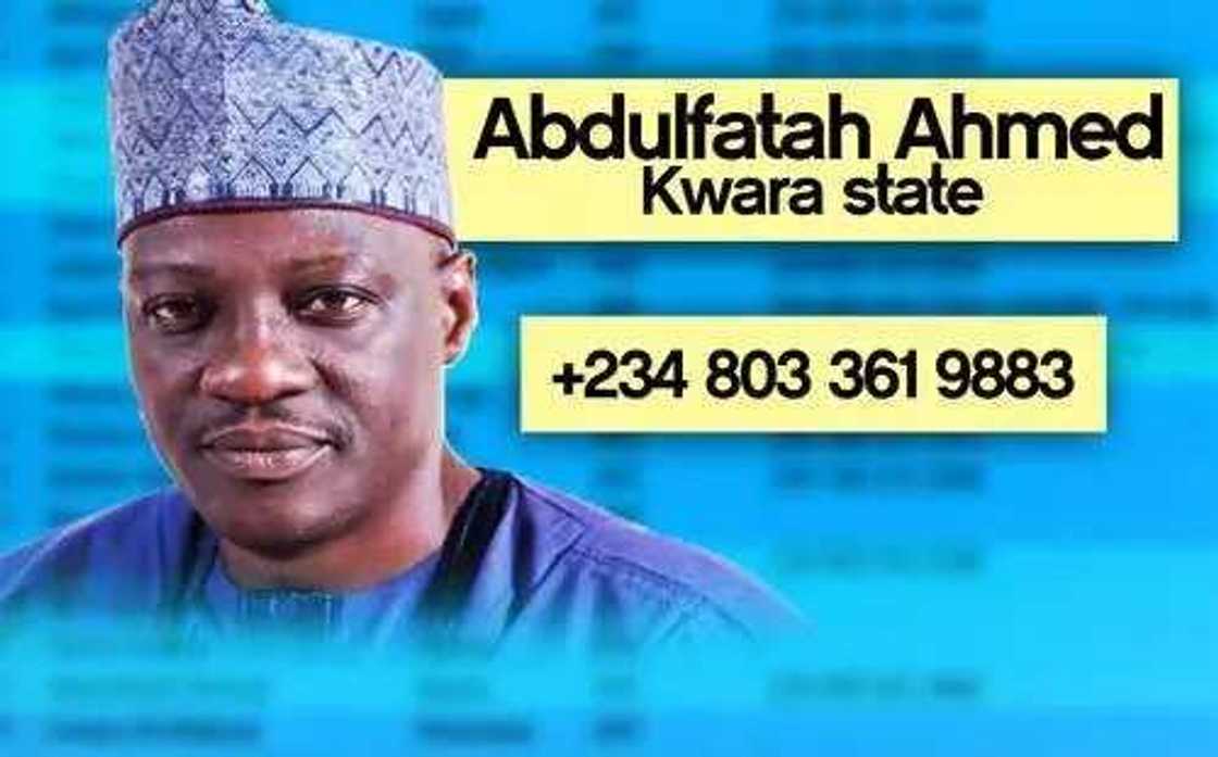 Phone numbers of serving governors in Nigeria published Phone numbers of serving governors in Nigeria published