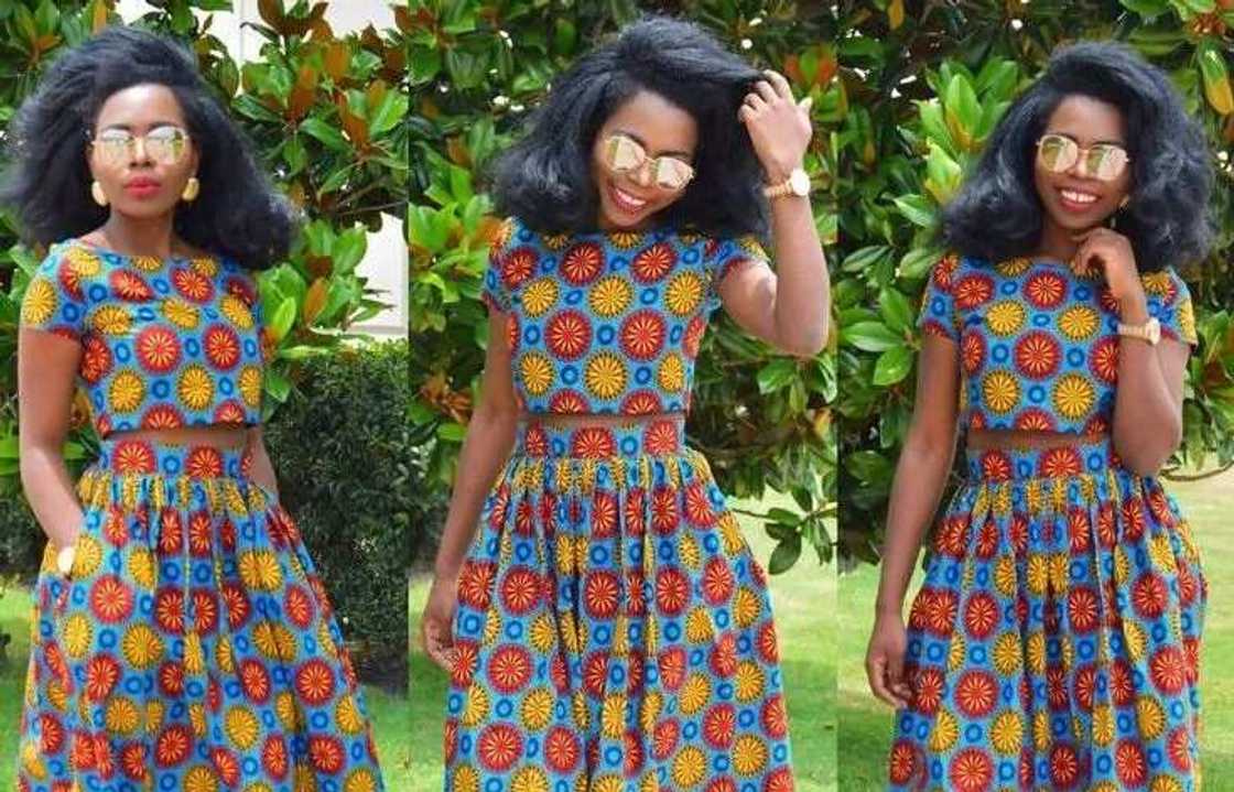 Ankara crop top and skirt styles top 5 looks Legit.ng