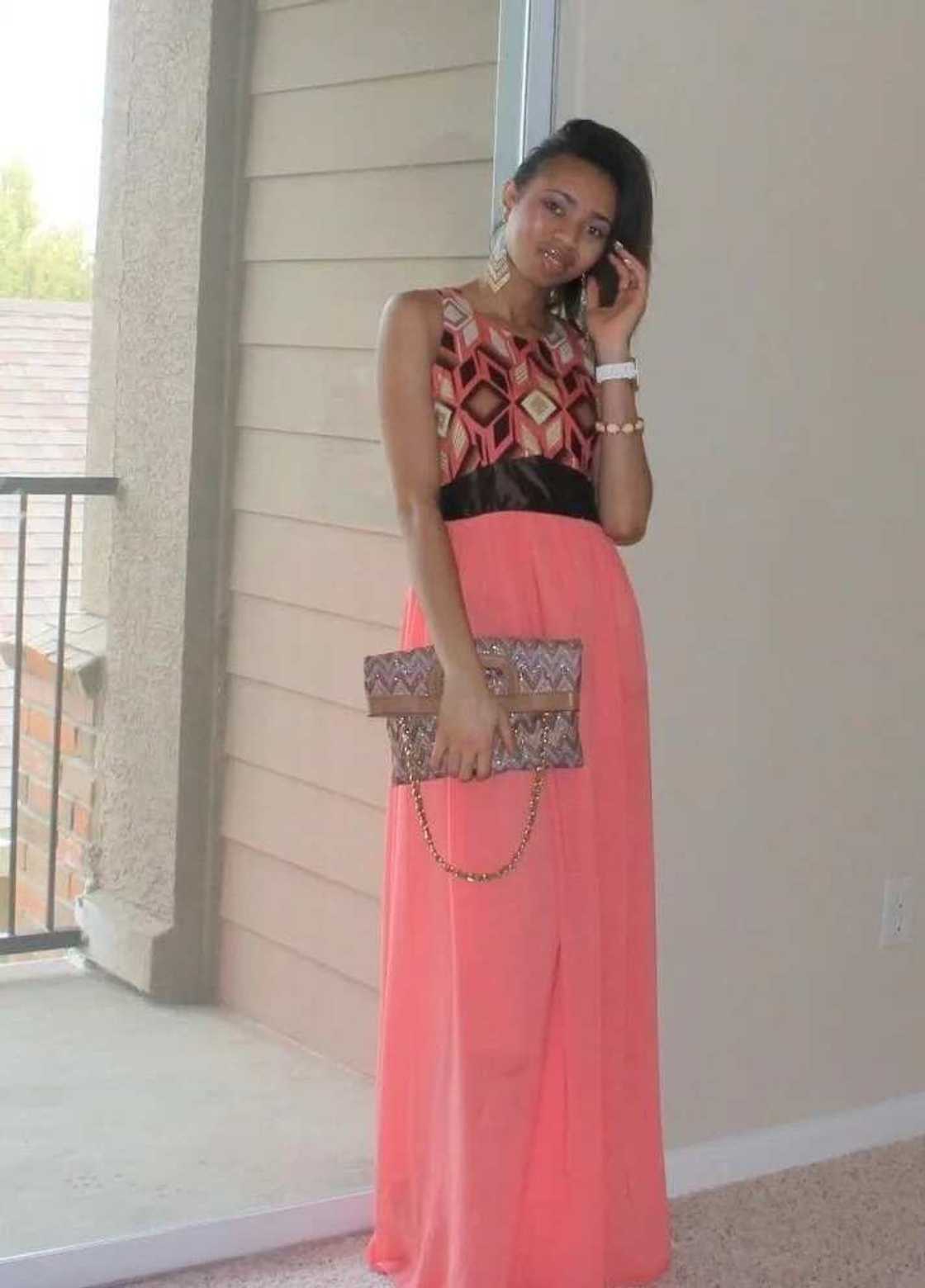 Ankara long to the floor dresses with chiffon Ankara long to the floor dresses with chiffon