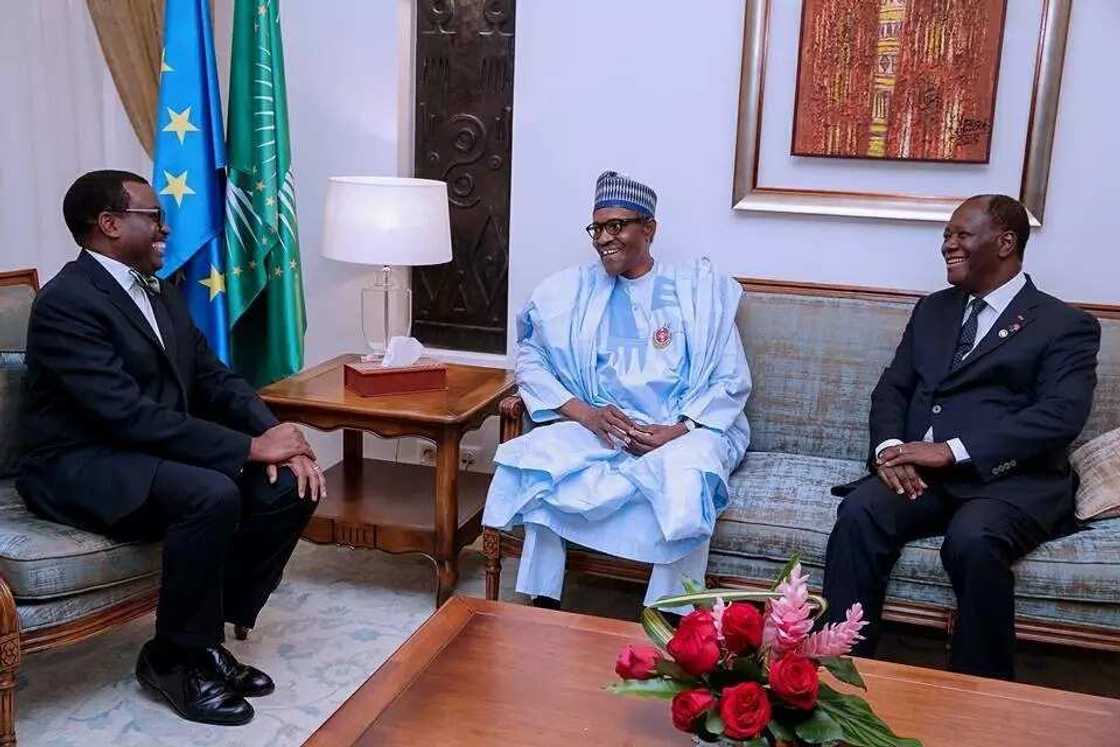 Shugaban kasar Kwadebuwa ya tarbi Buhari da tawagarsa a Abidjan