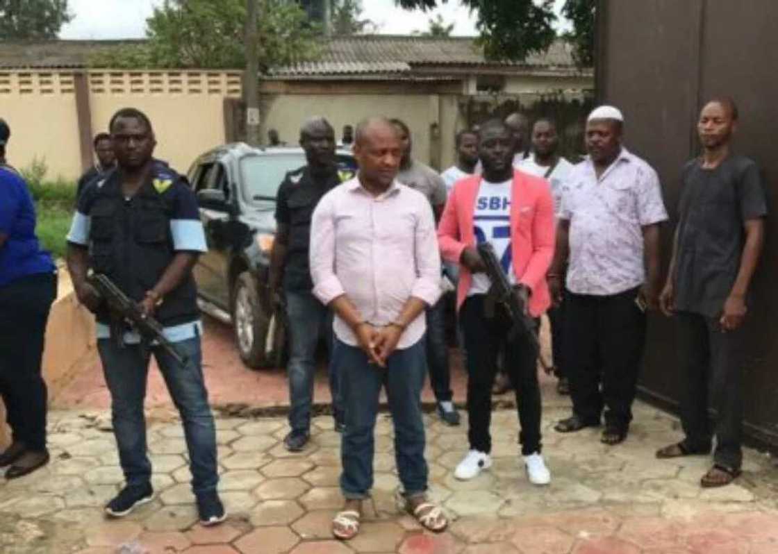 Evans, Nigeria's notorious kidnapper has led police operatives to his hideouts where he keeps his victims Evans, Nigeria's notorious kidnapper has led police operatives to his hideouts where he keeps his victims