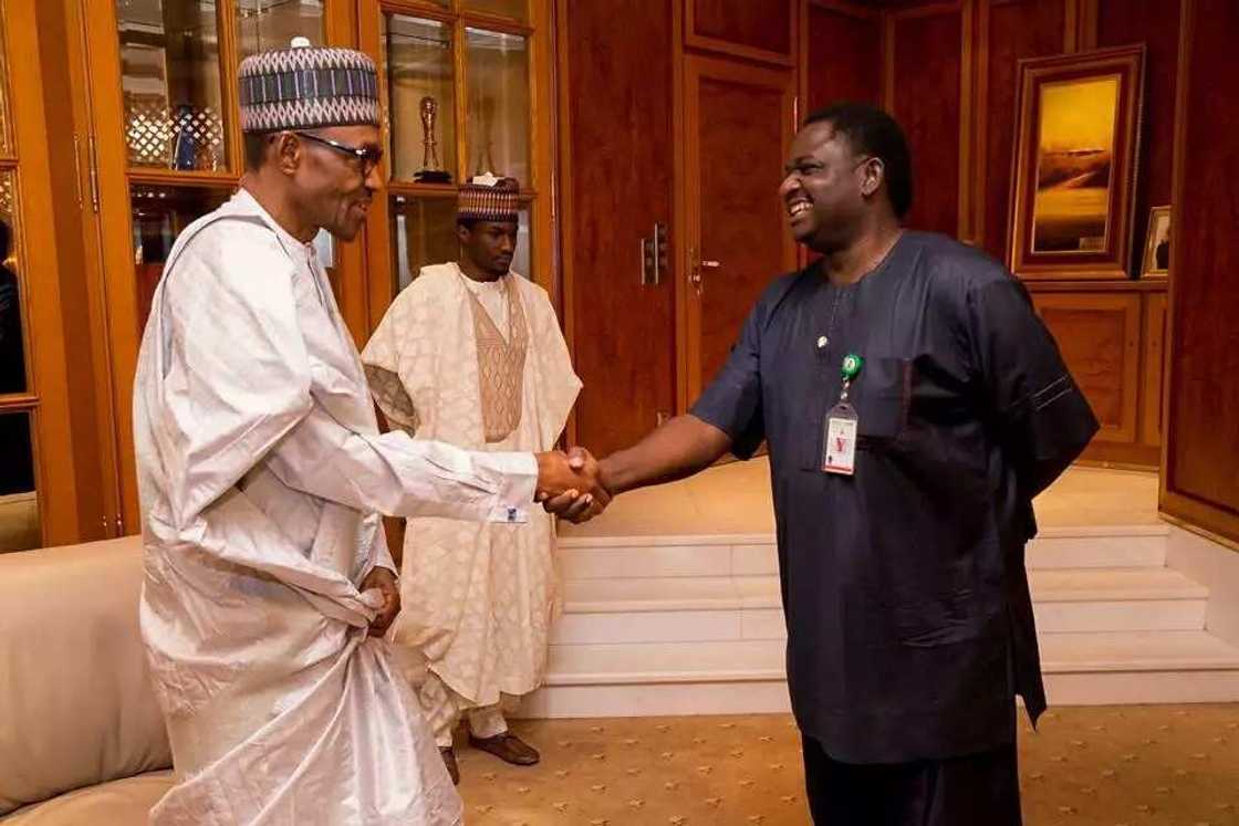 Femi Adesina and Buhari Femi Adesina and Buhari