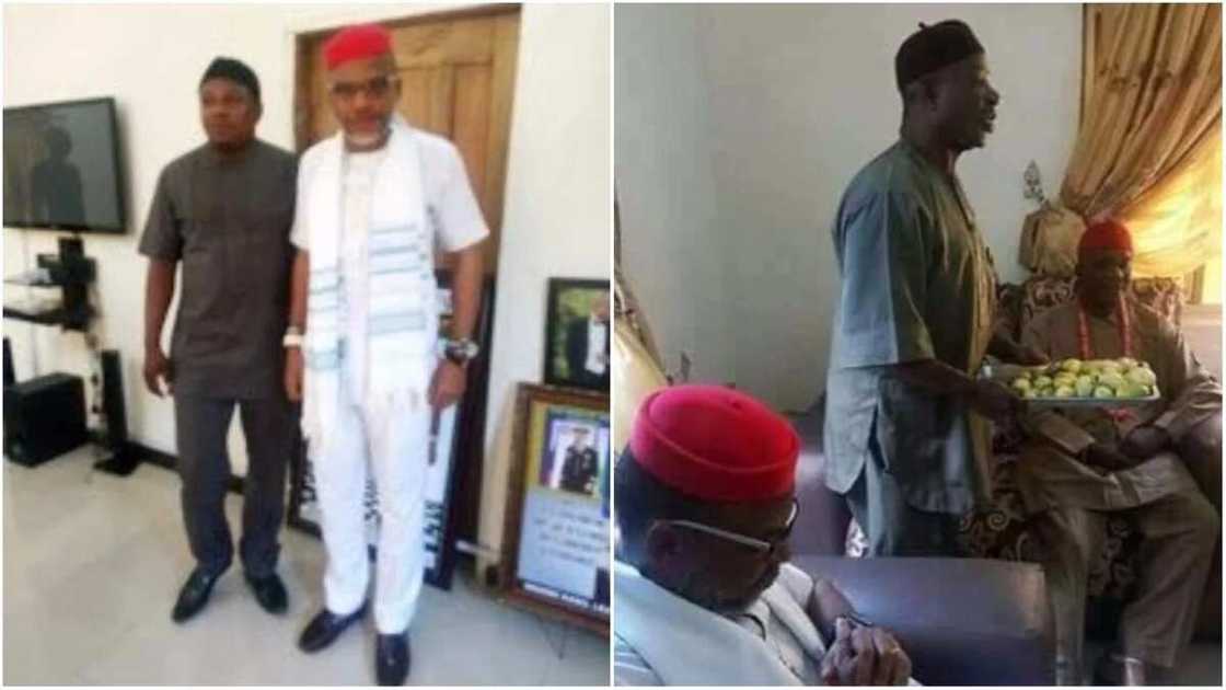 MASSOB leader meets Nnamdi Kanu MASSOB leader meets Nnamdi Kanu