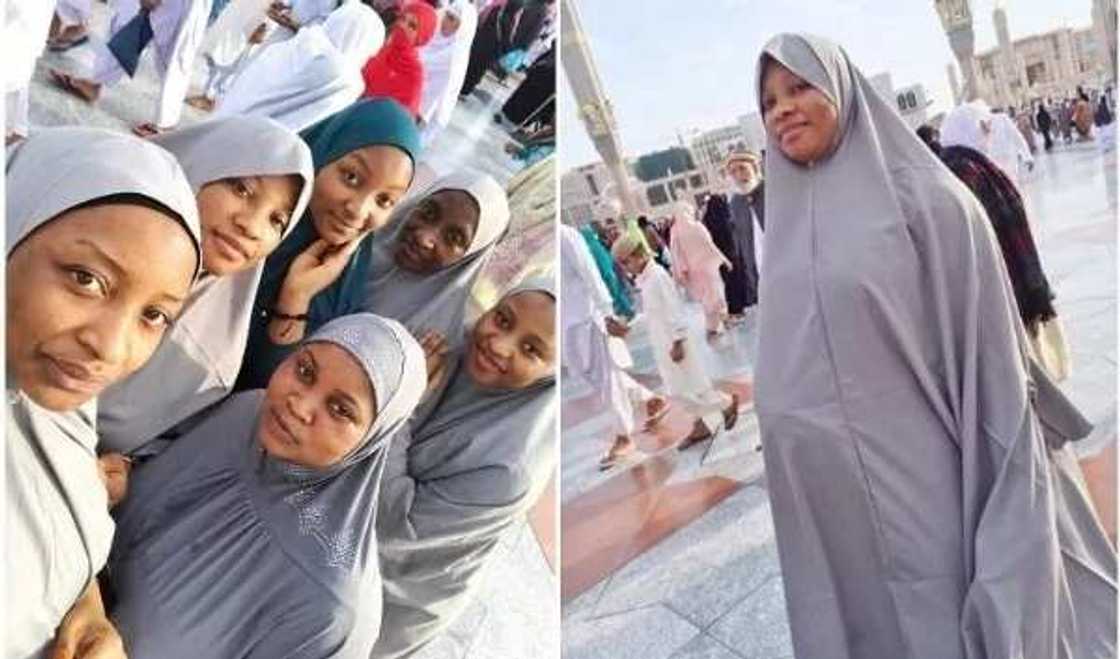 Rahama Sadau ta yada hotunan hutun iyalanta a Makkah Rahama Sadau ta yada hotunan hutun iyalanta a Makkah