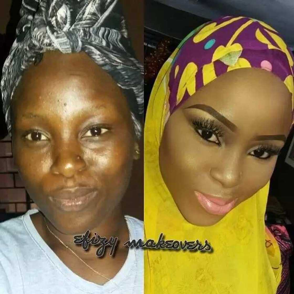 15 times Nigerian women deceived men with their makeup