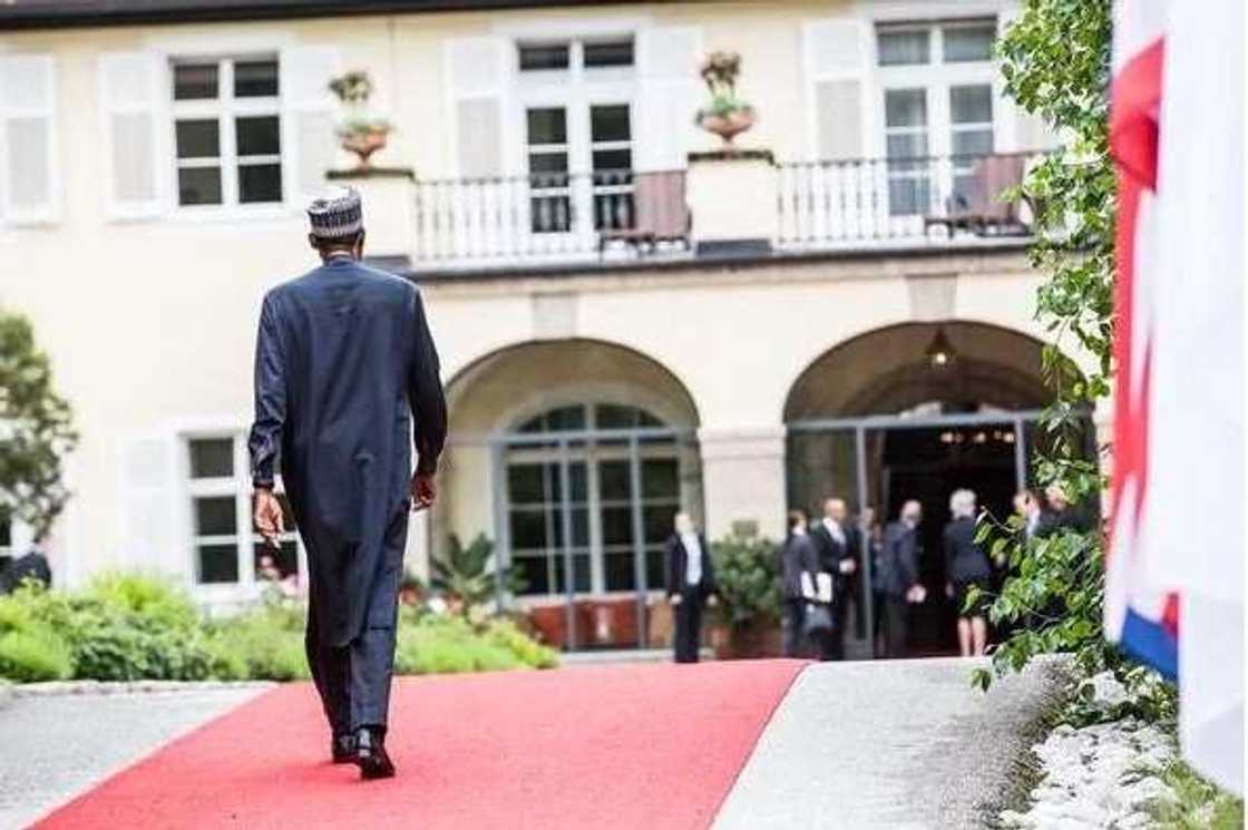 German Chancellor Merkel Greets President Buhari