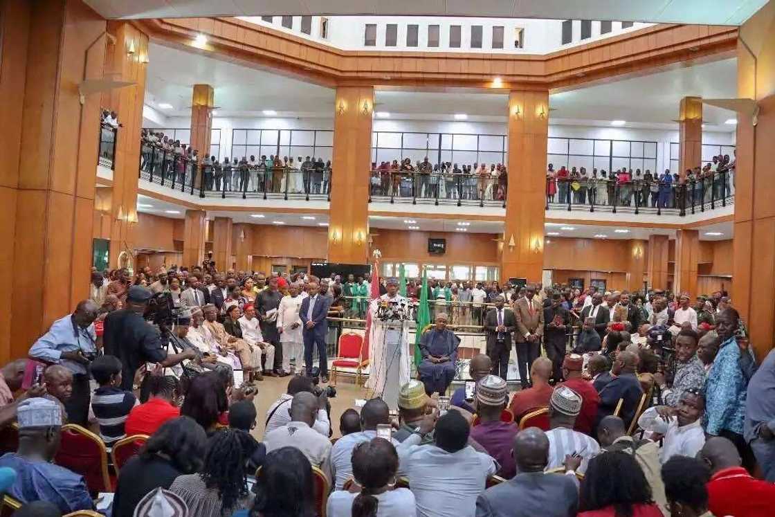 Abubuwa 10 da Saraki ya fada yayin taron Duniya da suka gudanar yau Abubuwa 10 da Saraki ya fada yayin taron Duniya da suka gudanar yau