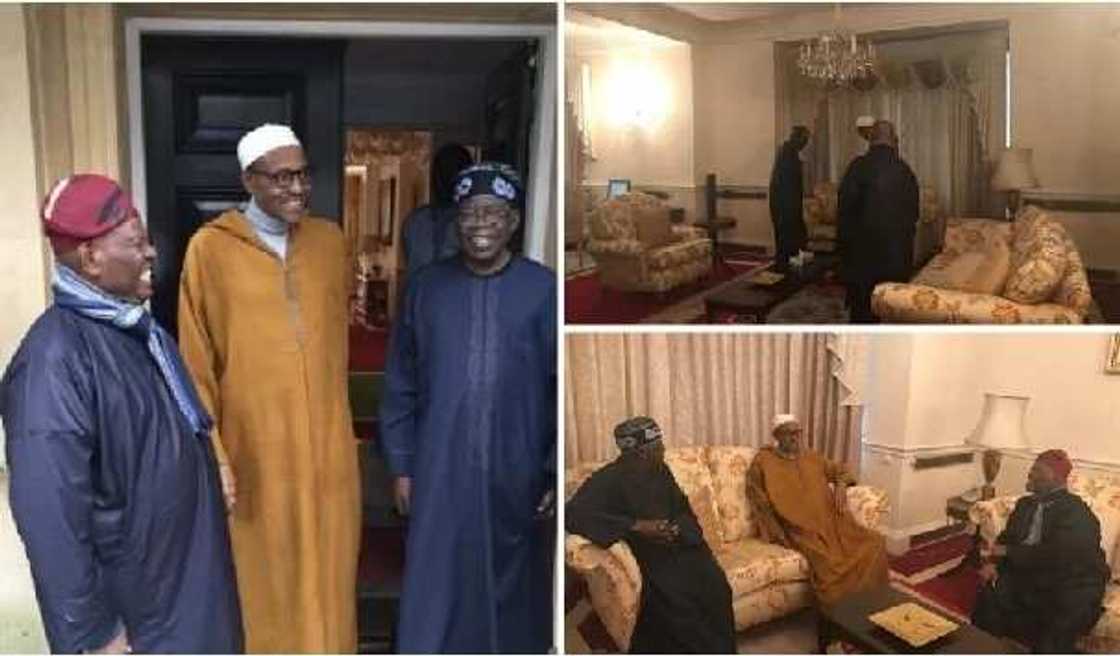Nigerians react to President Buhari receives APC leaders in London Nigerians react to President Buhari receives APC leaders in London