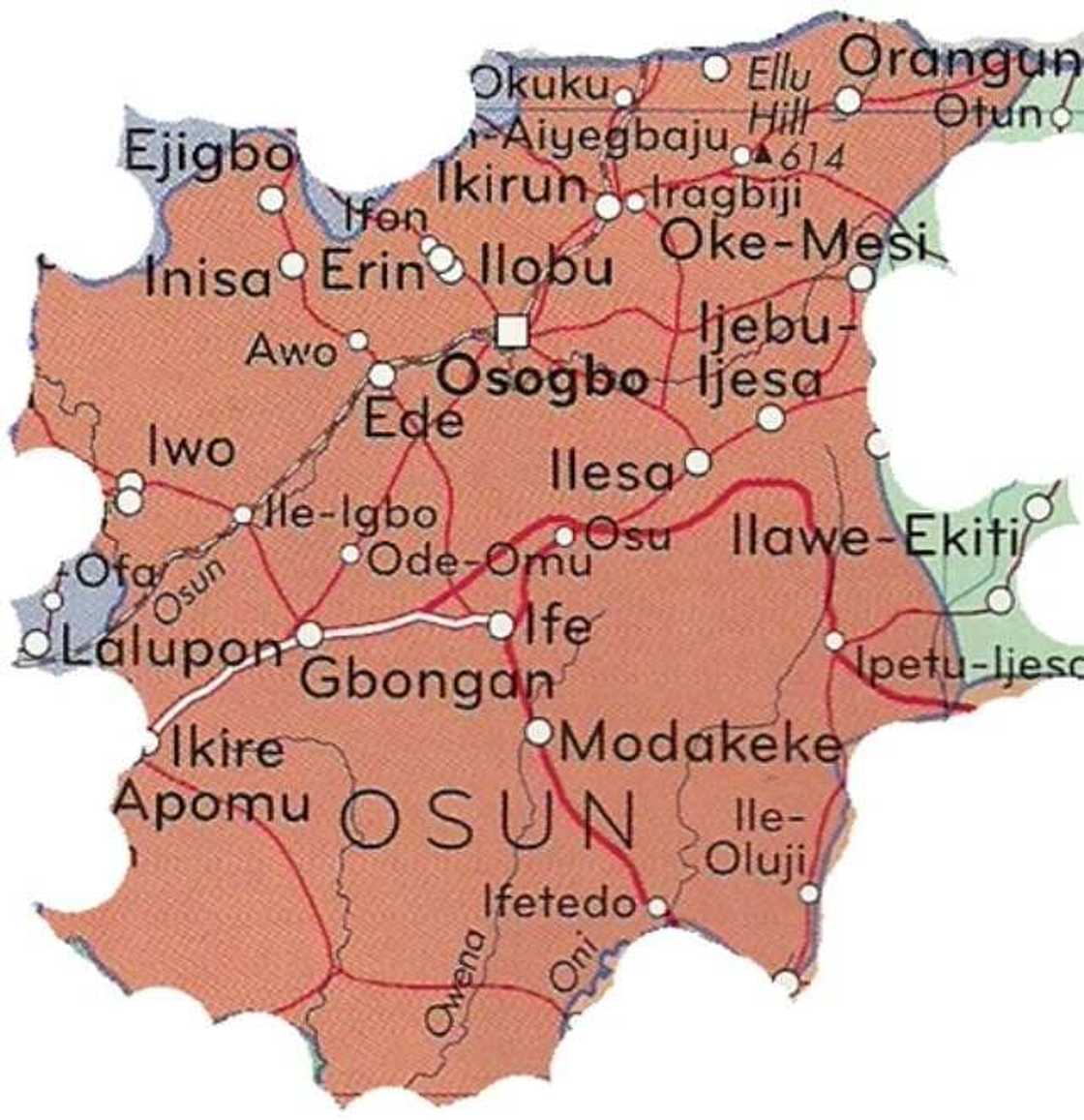 Major towns in Osun state Major towns in Osun state