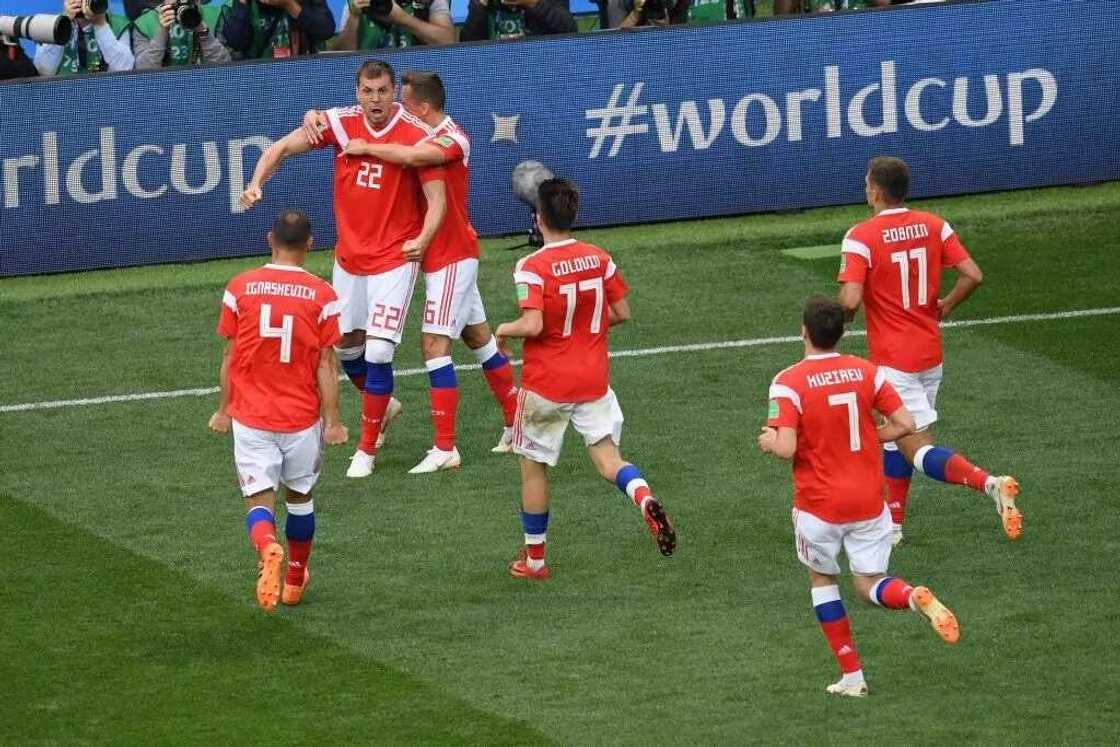Russia record commanding 5-0 victory over Saudi Arabia Russia record commanding 5-0 victory over Saudi Arabia