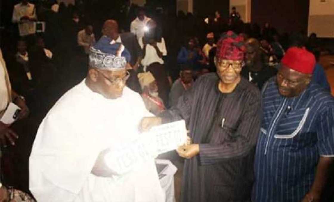Photonews: See how Obasanjo ended feud with Gbenga Daniel Photonews: See how Obasanjo ended feud with Gbenga Daniel