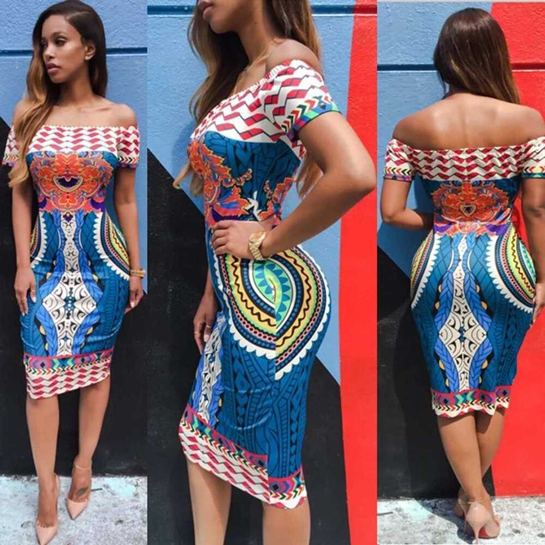 off shoulder ankara dress