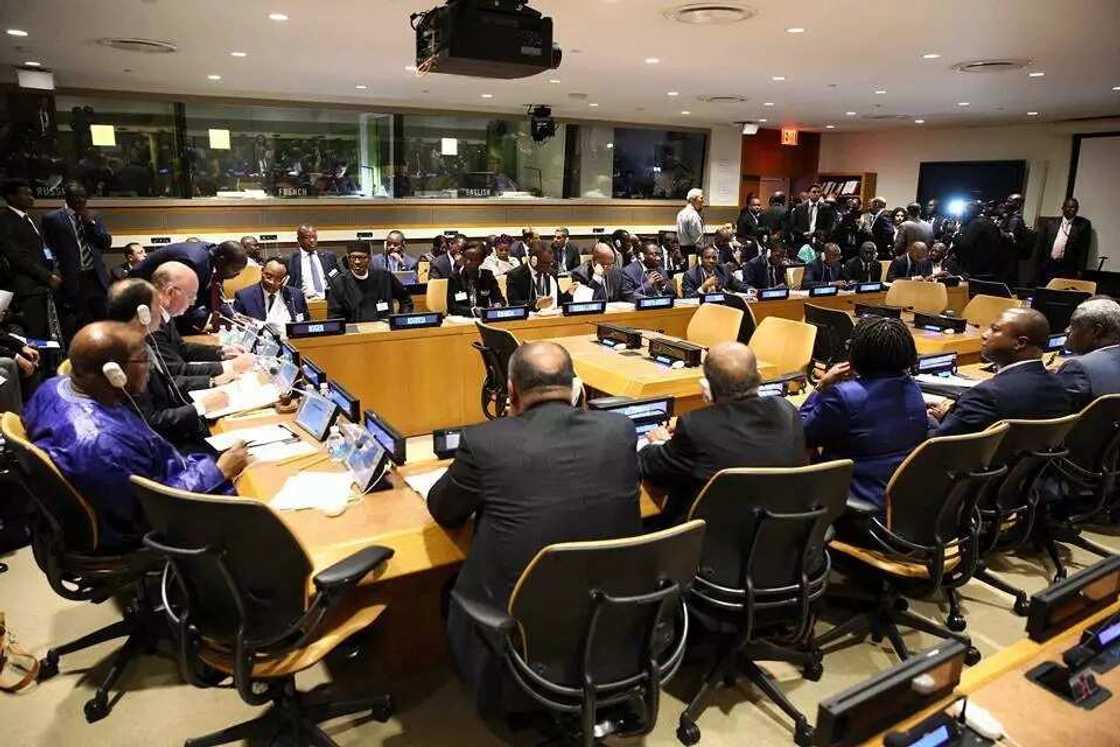 Buhari challenges world leaders at first UN meeting (Photos) Buhari challenges world leaders at first UN meeting (Photos)