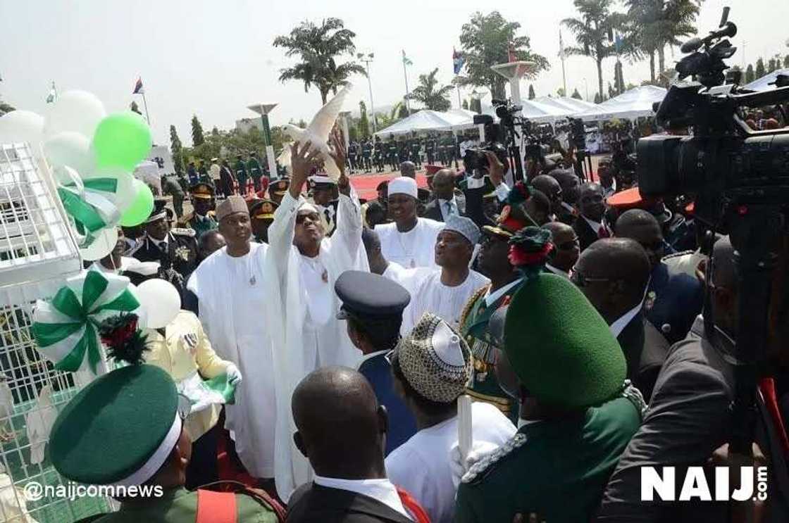 Armed Forces Remembrance: Buhari, Osinbajo, Lay Wreathe Armed Forces Remembrance: Buhari, Osinbajo, Lay Wreathe