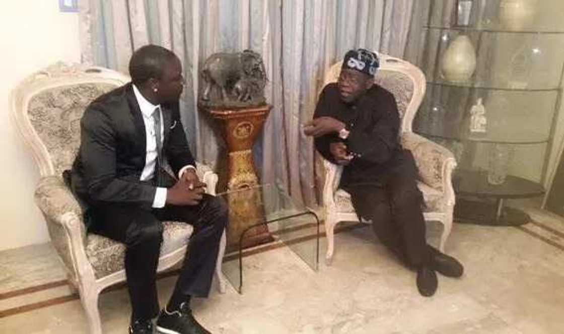 PHOTOS: Akon Meets Tinubu At His Residence