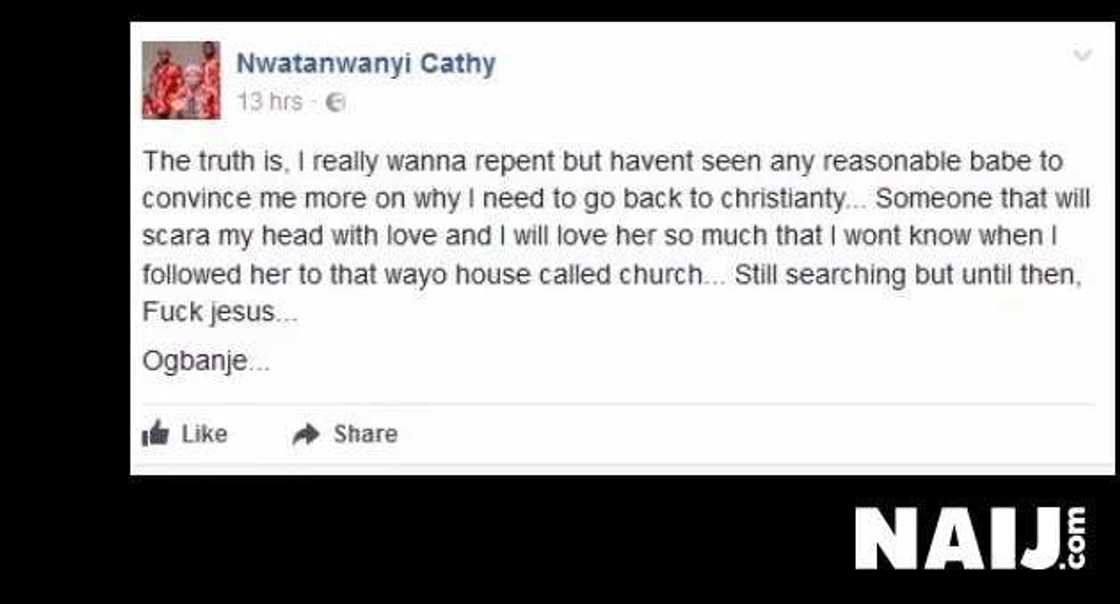 Biafra supporter declares that Nnamdi Kanu is his own 'Jesus' Biafra supporter declares that Nnamdi Kanu is his own 'Jesus'