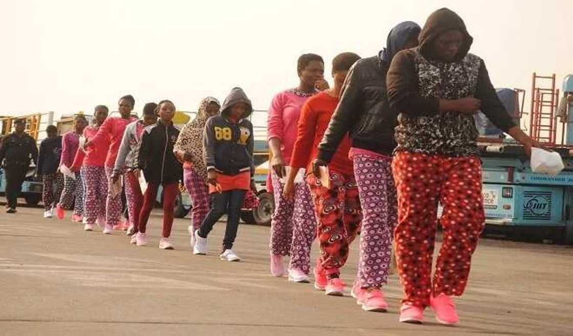 Nigerians deported from Libya arrive Lagos airport Nigerians deported from Libya arrive Lagos airport