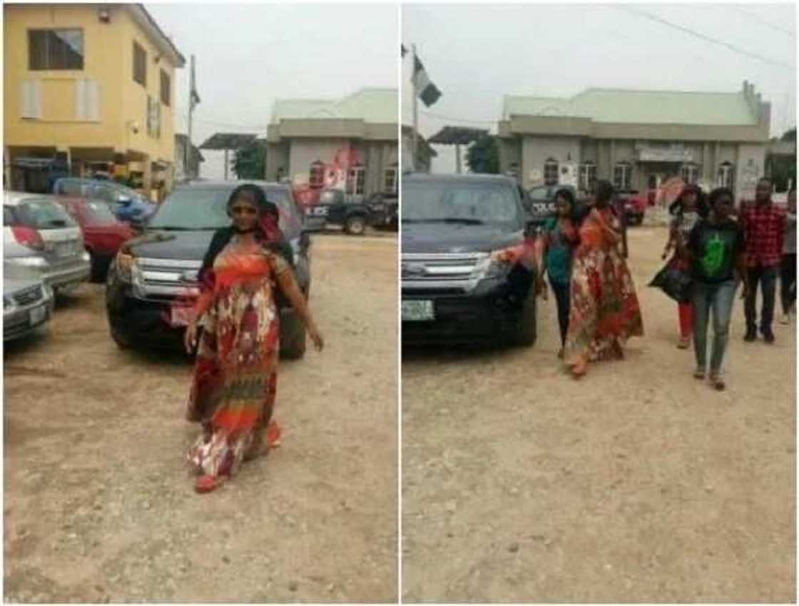 Mercy Aigbe shows up at Area F police station without her hubby