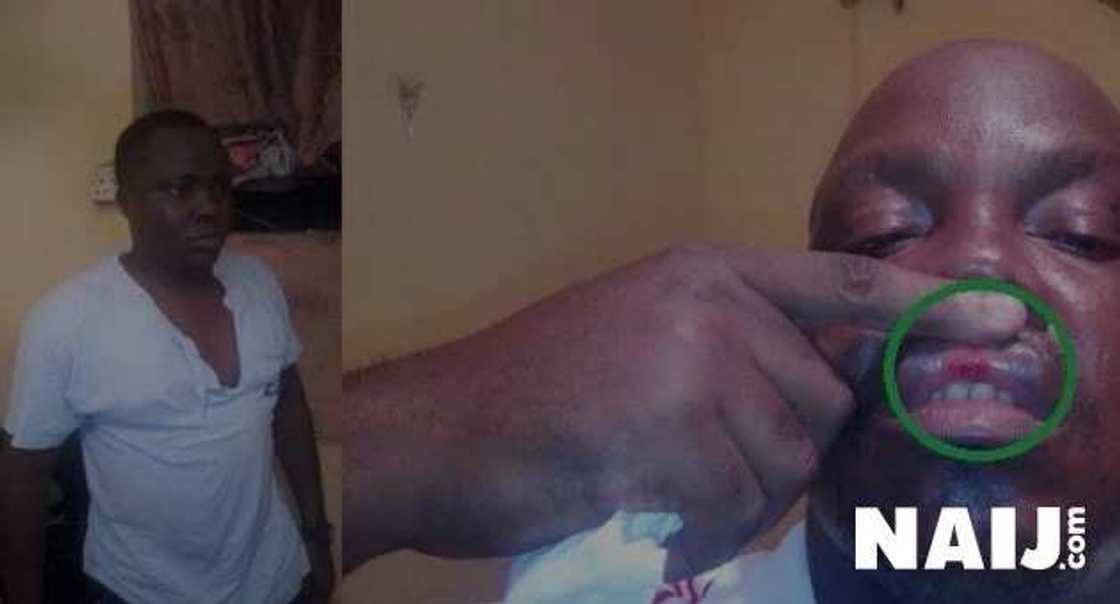 Kcee's manager beats up Harrysong's crew publicly (photos) Kcee's manager beats up Harrysong's crew publicly (photos)