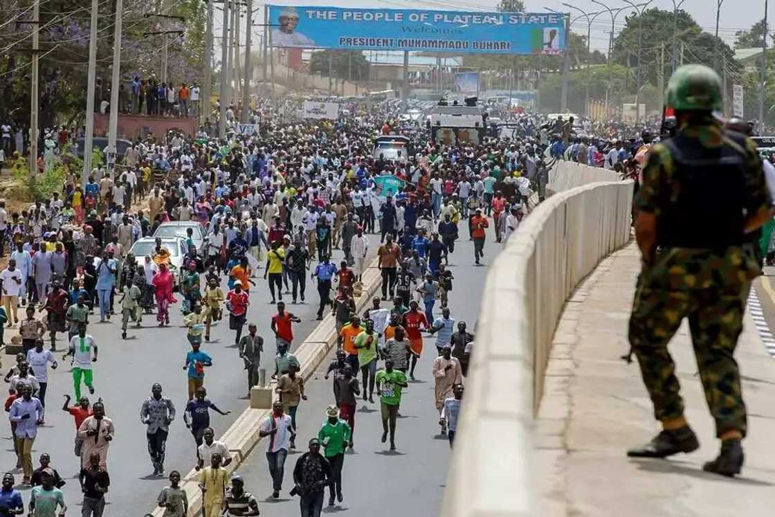 Yadda jama'a suka tarbi shugaba Buhari a jihar Plateau cikin hotuna