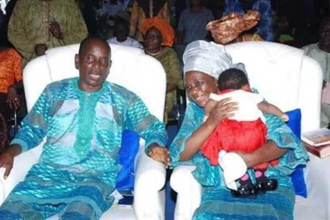 Pastor who welcomed baby after 32 years of childlessness dedicates her to God (photos)