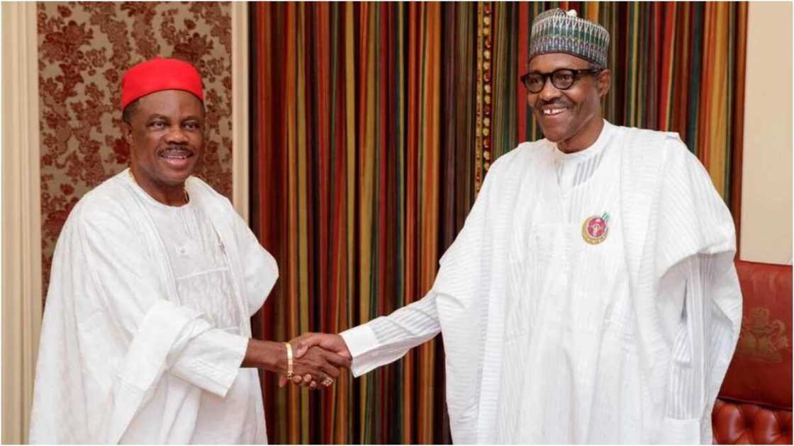 President Buhari receives Governor Willie Obiano in Aso Rock President Buhari receives Governor Willie Obiano in Aso Rock