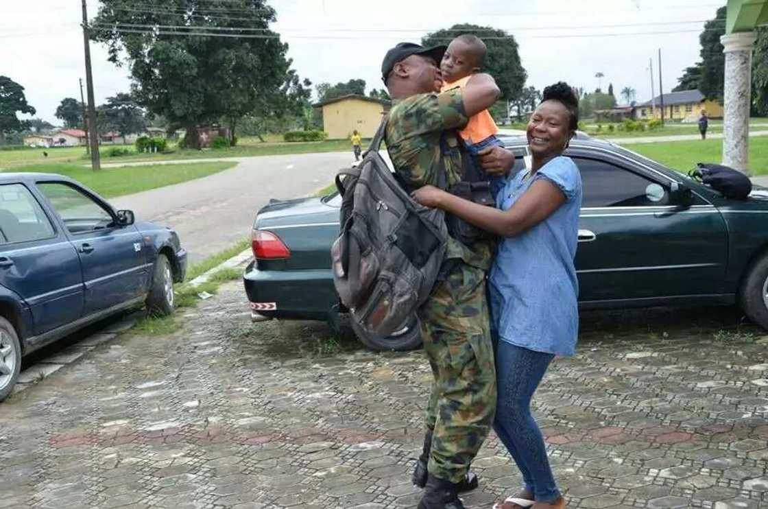 After years of fighting Boko Haram, Nigerian Army sends soldiers home to see their families (photos) After years of fighting Boko Haram, Nigerian Army sends soldiers home to see their families (photos)