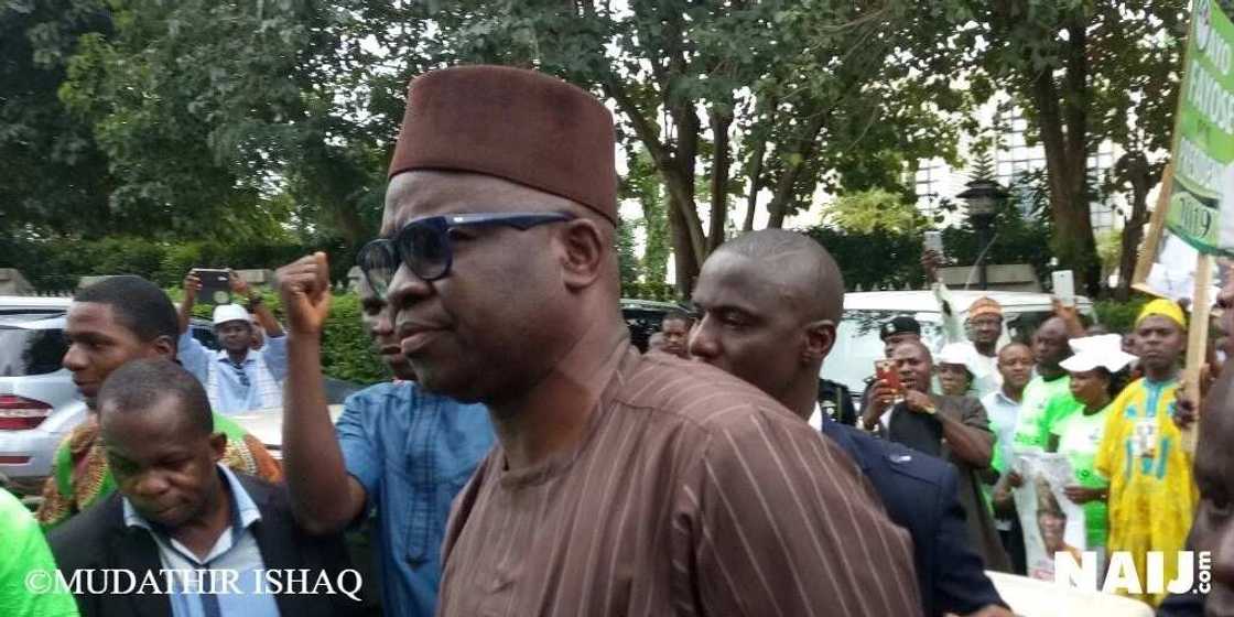 BREAKING: Fireworks as Governor Fayose declares his 2019 presidential ambition in Abuja (photos, video) BREAKING: Fireworks as Governor Fayose declares his 2019 presidential ambition in Abuja (photos, video)