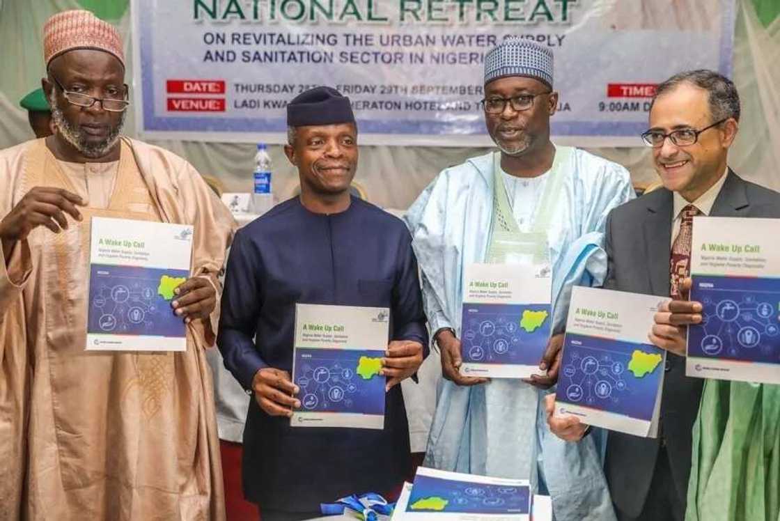 Osinbajo challenges government at all levels on synergy to meet water supply, sanitation demands Osinbajo challenges government at all levels on synergy to meet water supply, sanitation demands