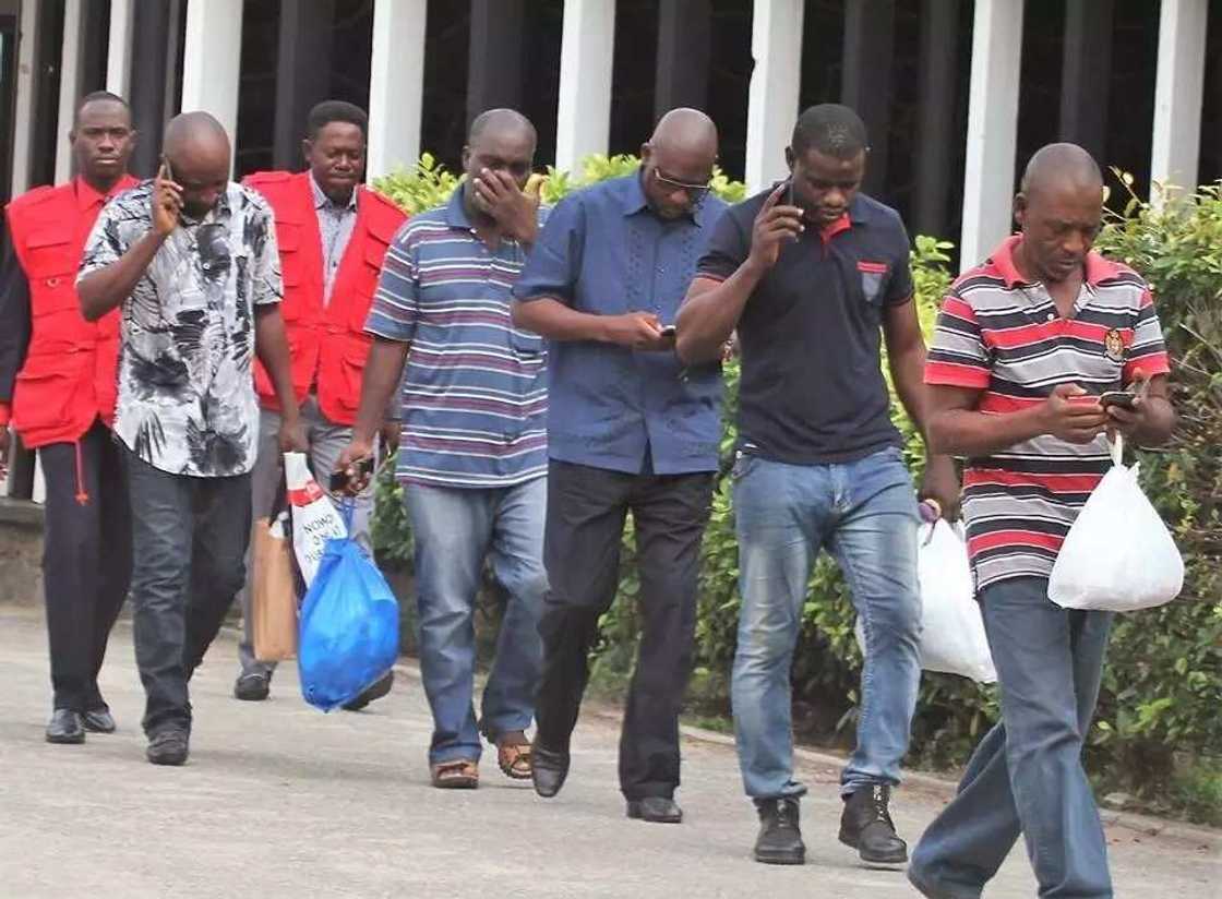EFCC arraigns 9 illegal oil dealers EFCC arraigns 9 illegal oil dealers