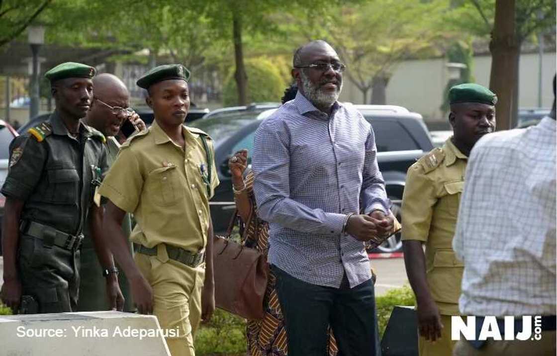 Olisa Metuh arraigned in court, without support of friends Olisa Metuh arraigned in court, without support of friends