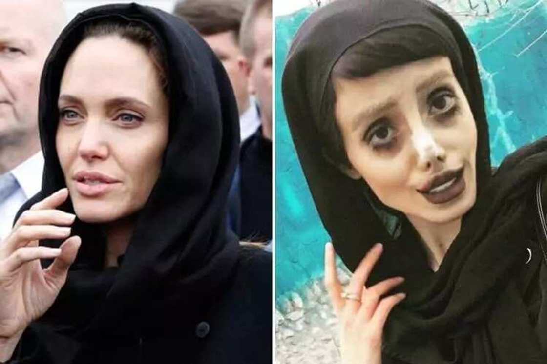 Katobara! Dubi hotunan 'yar-tsana mai-rai, garin son zama Angelina Jolie ta zama dolly