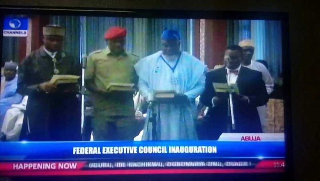 Buhari Inaugurates Dalong As Minister For Youth And Sports Buhari Inaugurates Dalong As Minister For Youth And Sports