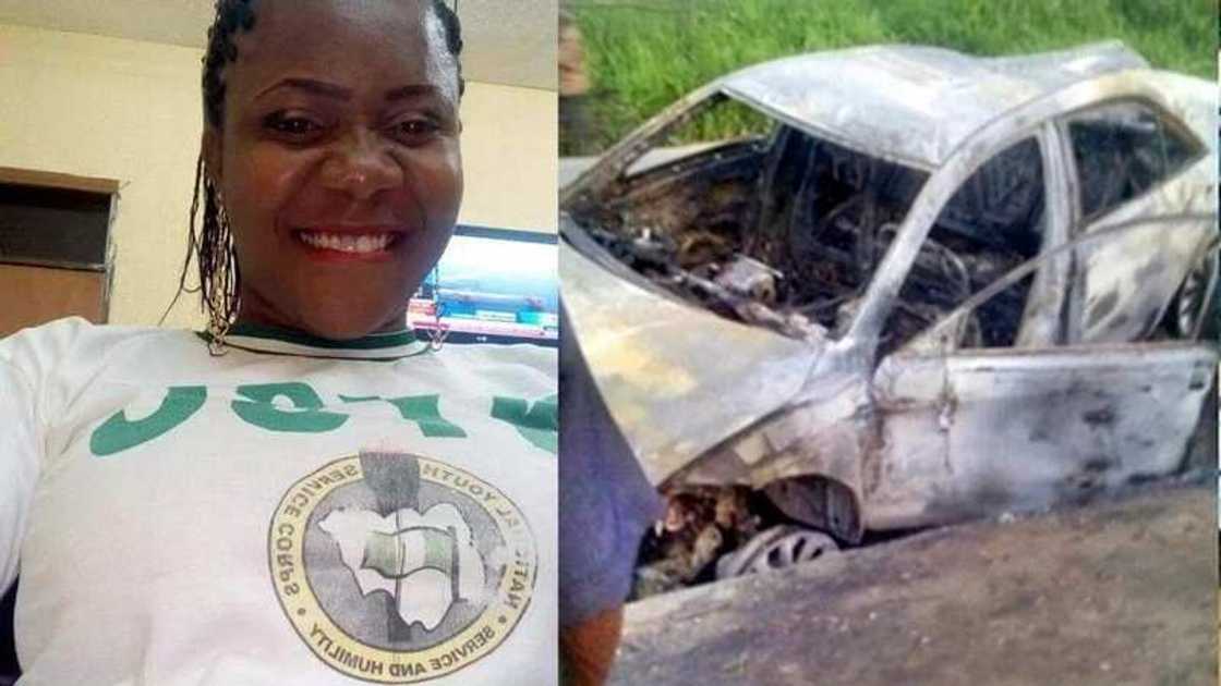 Corp member burnt to death (video) Corp member burnt to death (video)