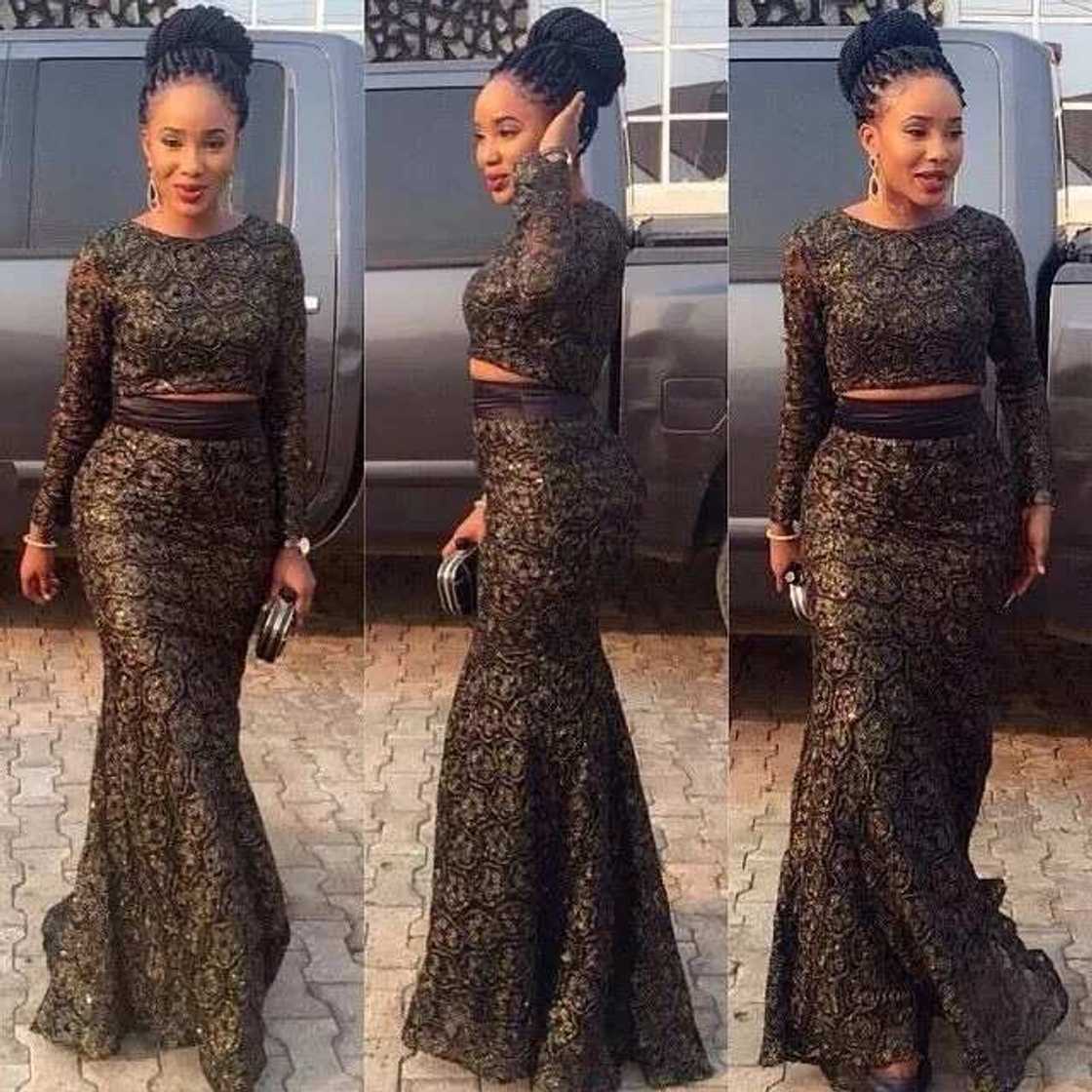 Latest fashion styles in Nigeria 2017, Black lace dress. Latest fashion styles in Nigeria 2017, Black lace dress.