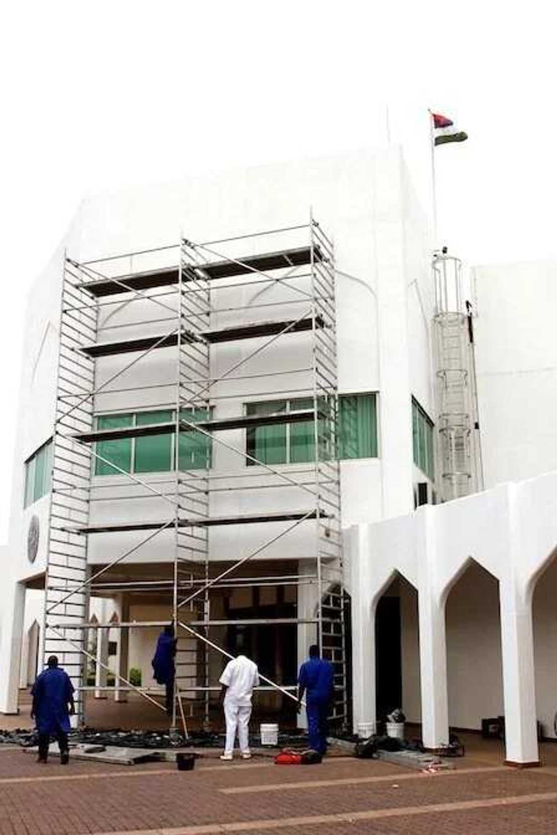 Ongoing Renovation Work At Aso Rock (SEE PHOTOS) Ongoing Renovation Work At Aso Rock (SEE PHOTOS)