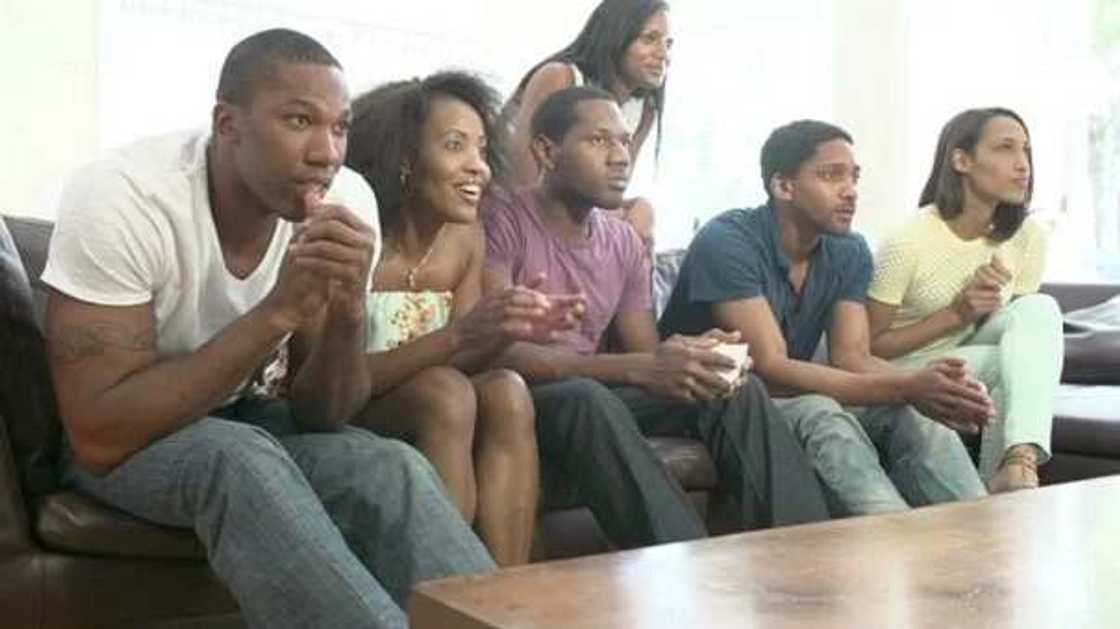 young people watch tv