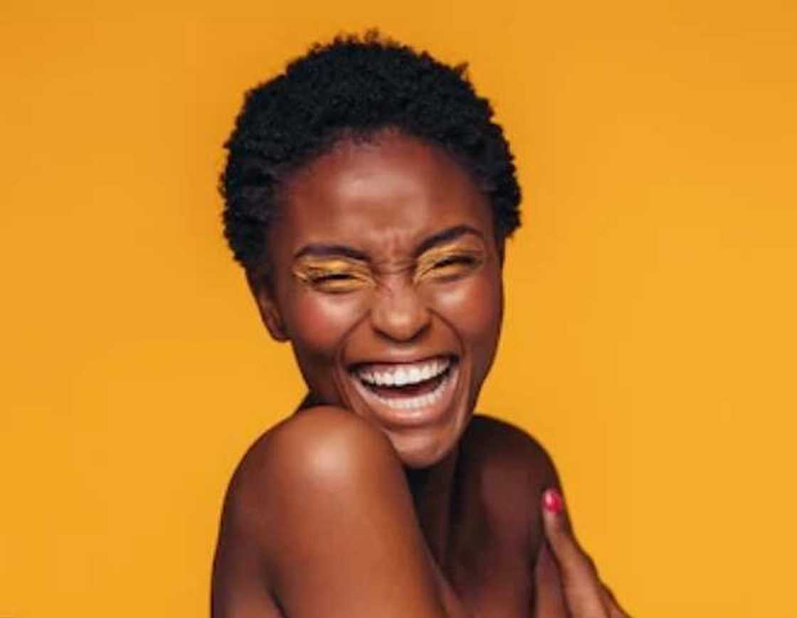 laughing woman laughing woman
